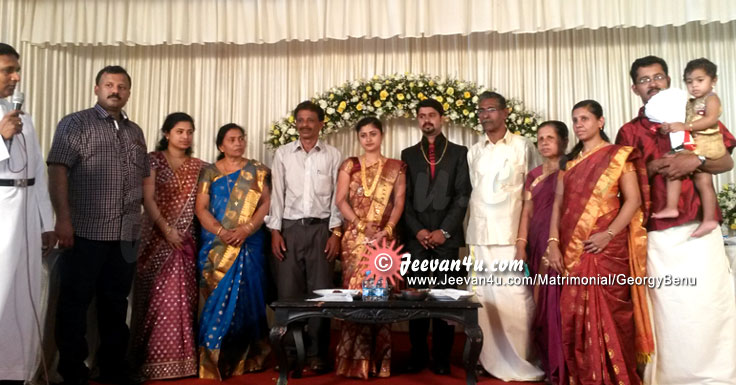 GEORGY BENU Wedding Reception Photo Gallery Manganam